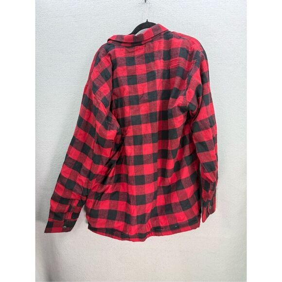 Scorpion Covert Moto Flannel Mens Plaid Full Zip Snap Shirt Size 3XL - Picture 8 of 10